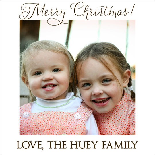 White Border Photo Square Gift Stickers