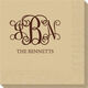 Vine Monogram with Text Napkins Image 1 of 3