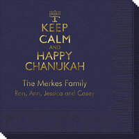 Keep Calm and Happy Chanukah Napkins