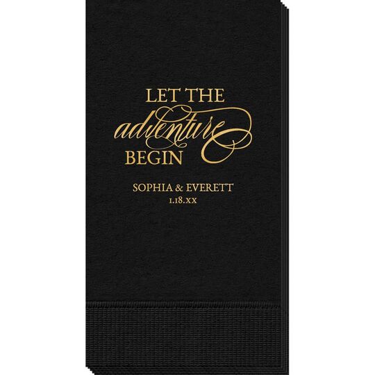 Let the Adventure Begin Guest Towels