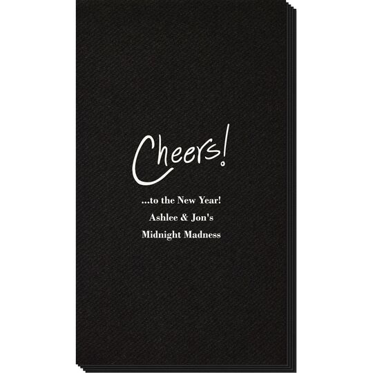 Fun Cheers Linen Like Guest Towels