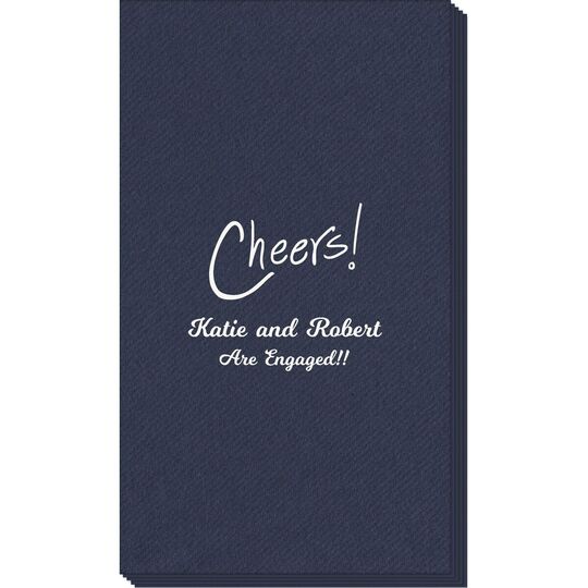 Fun Cheers Linen Like Guest Towels