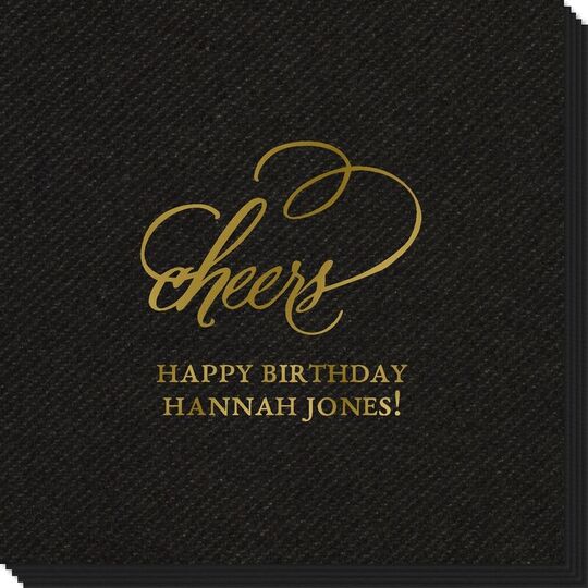 Refined Cheers Linen Like Napkins