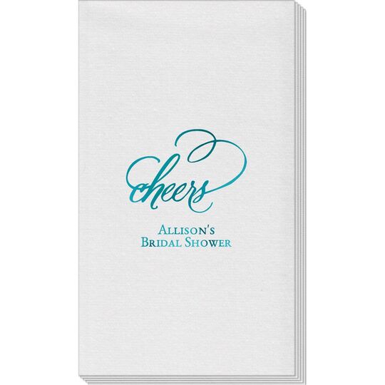 Refined Cheers Linen Like Guest Towels