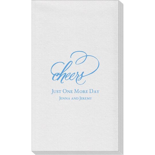 Refined Cheers Linen Like Guest Towels