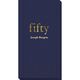 Big Number Fifty Guest Towels Image 2 of 2
