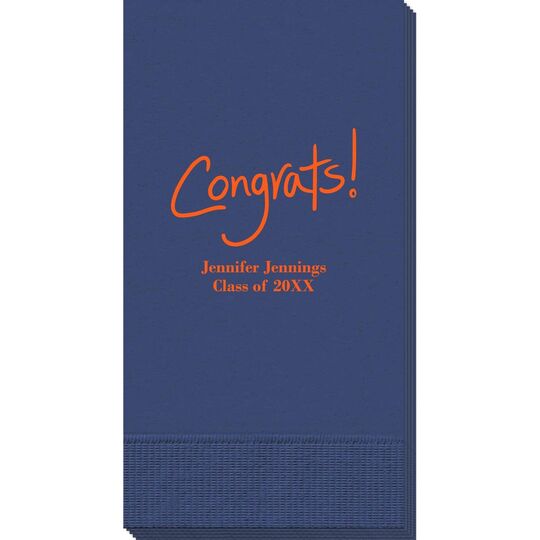 Fun Congrats Guest Towels