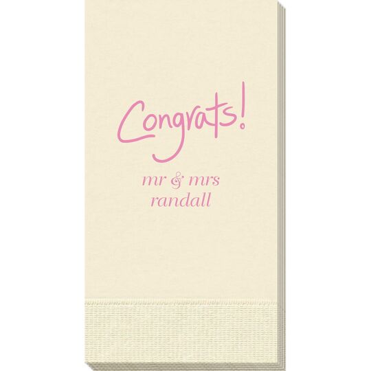 Fun Congrats Guest Towels