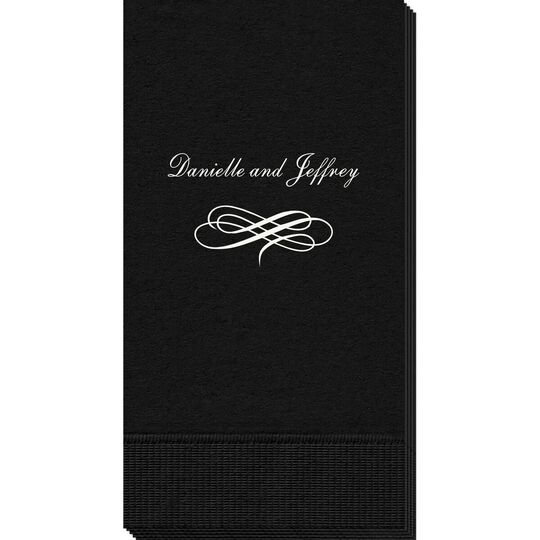 Scrolled Coronation Guest Towels