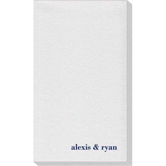 Always Flaunt Your Names Linen Like Guest Towels