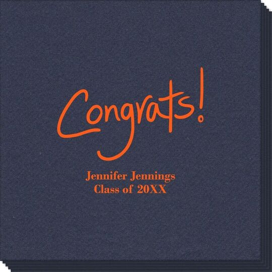 Fun Congrats Linen Like Napkins