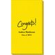 Fun Congrats Linen Like Guest Towels Image 3 of 3