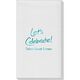 Fun Let's Celebrate Linen Like Guest Towels Image 3 of 4