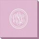Double Circle Monogram Linen Like Napkins Image 2 of 5