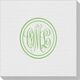 Double Circle Monogram Linen Like Napkins Image 4 of 5