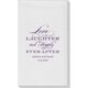 Love Laughter Ever After Linen Like Guest Towels Image 2 of 6