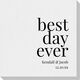 Best Day Ever Big Word Linen Like Napkins Image 1 of 5