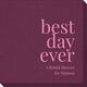 Best Day Ever Big Word Linen Like Napkins Image 2 of 5
