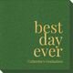 Best Day Ever Big Word Linen Like Napkins Image 5 of 5