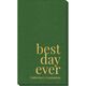 Best Day Ever Big Word Linen Like Guest Towels Image 2 of 5
