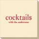 Big Word Cocktails Linen Like Napkins Image 4 of 4