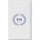 Laurel Wreath with Heart and Initials Linen Like Guest Towels Image 2 of 3