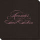 Romantic Script Linen Like Napkins Image 2 of 2