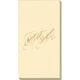 Romantic Script Linen Like Guest Towels Image 1 of 2