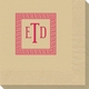 Greek Key Border with Monogram Napkins Image 2 of 2