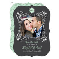 Celery Charming Bliss Photo Save the Date Cards