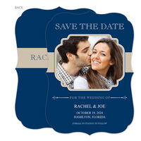 Navy Connection Photo Save the Date Announcements