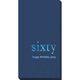 Big Number Sixty Guest Towels Image 1 of 2