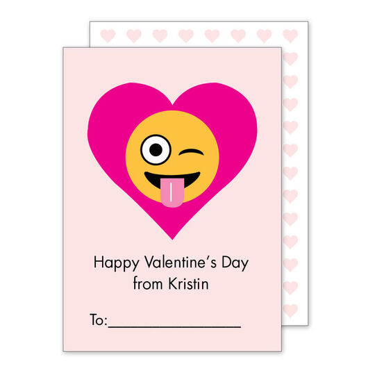 Silly Emoji Valentine Exchange Cards