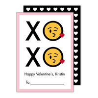 Hugs and Kisses Valentine Exchange Cards
