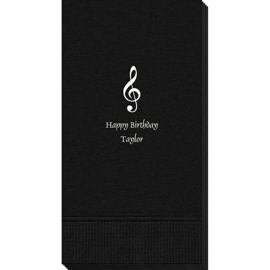 Treble Clef Guest Towels