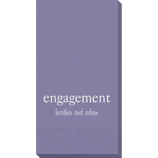 Big Word Engagement Guest Towels