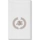Renaissance Wreath with Monogram Linen Like Guest Towels Image 2 of 2