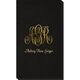 Large Script Monogram with Text Linen Like Guest Towels Image 2 of 3