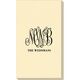 Large Script Monogram with Text Linen Like Guest Towels Image 3 of 3