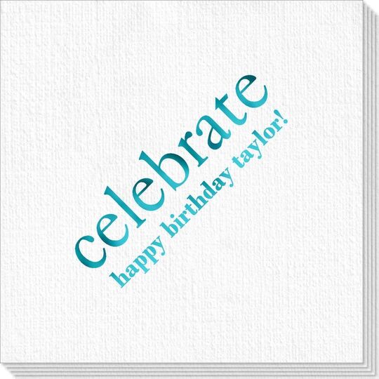 Big Word Celebrate Luxury Deville Napkins