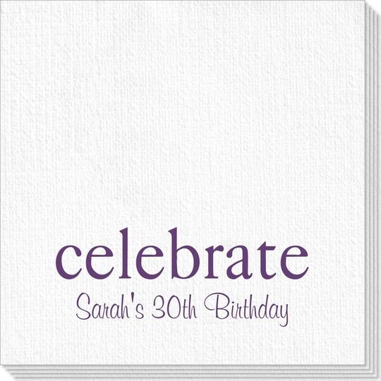 Big Word Celebrate Luxury Deville Napkins