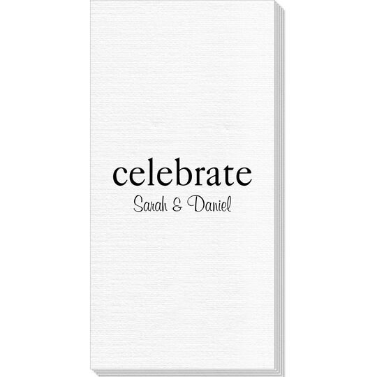 Big Word Celebrate Luxury DeVille Guest Towels