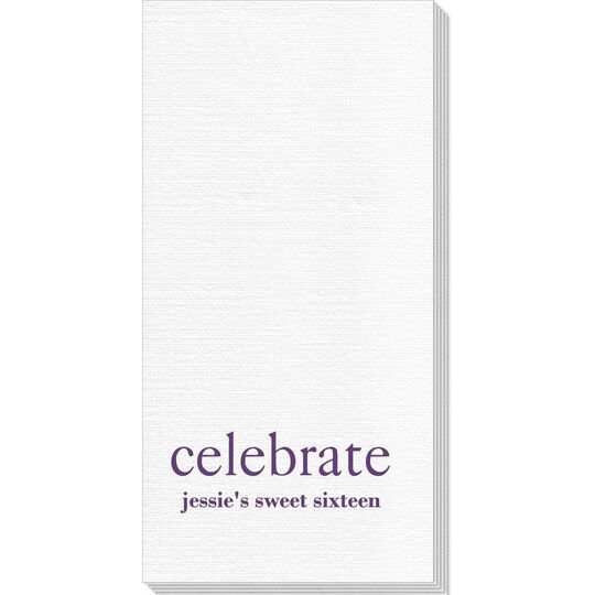 Big Word Celebrate Luxury DeVille Guest Towels