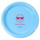 Personalized Sunglasses Emoji Plastic Plates Image 1 of 2