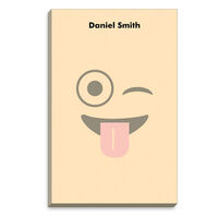Emoji Yellow Silly Face Notepads