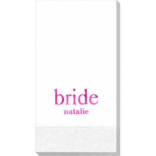 Big Word Bride Guest Towels