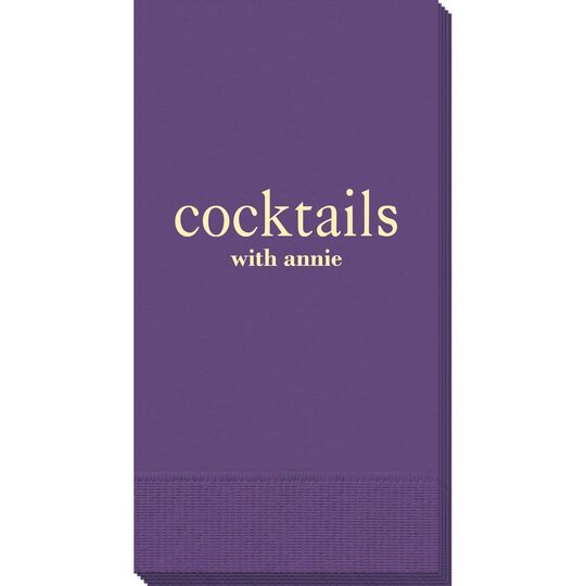 Big Word Cocktails Guest Towels