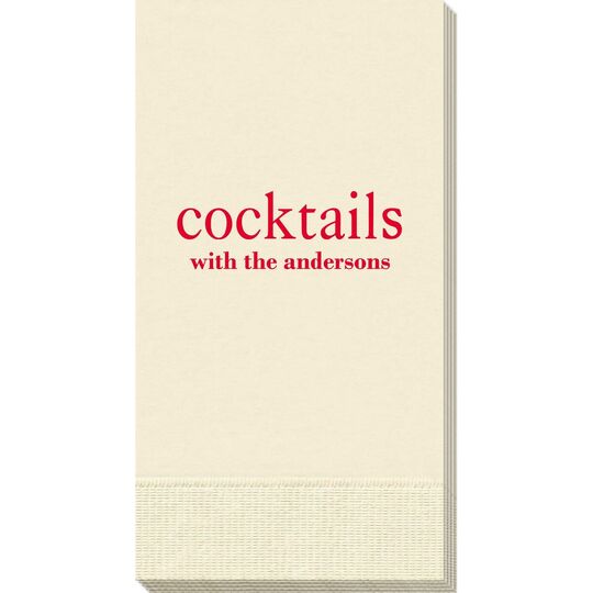 Big Word Cocktails Guest Towels