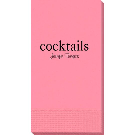 Big Word Cocktails Guest Towels