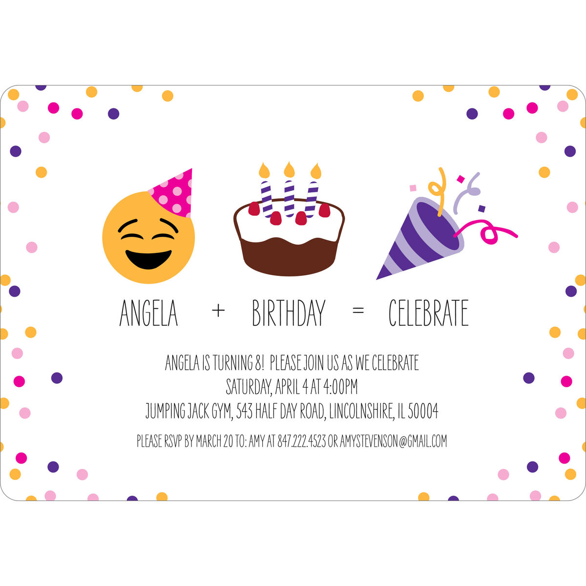 custom-purple-emoji-birthday-celebrate-invitations for Free Printable Emoji Birthday Invitations Custom Purple Emoji Birthday + Celebrate Invitations for Free Printable Emoji Birthday Invitations